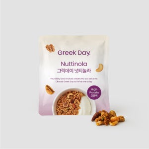 그릭데이 저당 그래놀라 그릭요거트토핑 오트밀 귀리 시리얼 넛티놀라, 25g, 1개