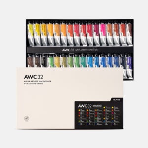 알파 전문가용 AWC 수채화물감 15ml 32색 세트