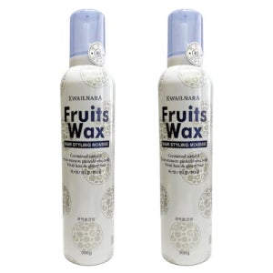 과일나라 후르츠왁스 헤어 스타일링 무스 300ml x 2개