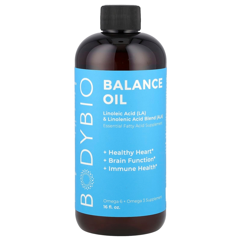 바디바이오 밸런스 오일 <b>리놀레산</b>(<b>LA</b>) 및 리놀렌산(ALA) 혼합물 473ml