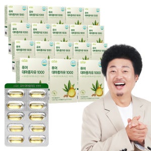 알레 대마종자유 퓨어 햄프씨드오일 식물성 1000mg 캐나다산 30캡슐, 18개