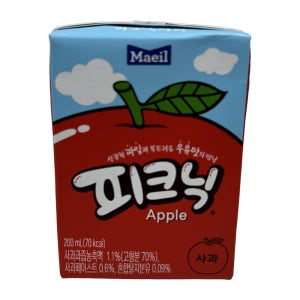 피크닉 사과 200ml 24팩 3박스