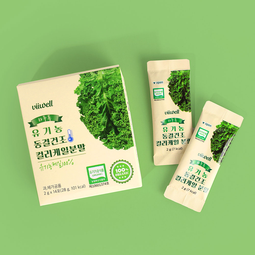 유기농 <b>컬리</b>케일 동결건조 곱슬케일 글루코시놀레이트 스틱 14포