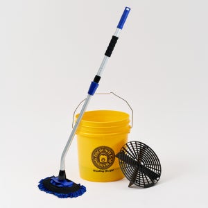 돌비웨이 3종 세차용품 세차 길이조절 세차 밀대 + 세차버킷 + 그릿가드