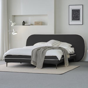 헤르짐머 포브 패브릭 평상형 호텔 제작 침대 Q / K / LK (매트리스 포함)