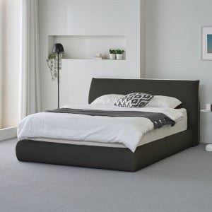 헤르짐머 노드 패브릭 평상형 제작 침대 Q / K / LK (매트리스 포함)