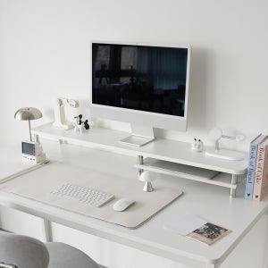 비스커스 2단 모니터선반