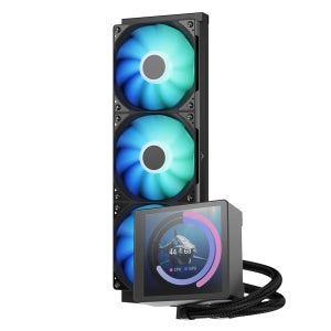 앱코 포세이돈 P360L LCD ARGB 디스플레이 쿨러 블랙