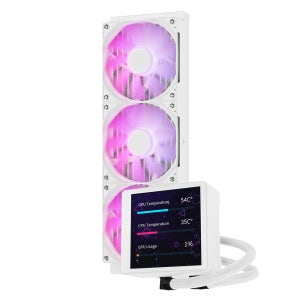 앱코 포세이돈 P360L LCD ARGB 디스플레이 쿨러 화이트