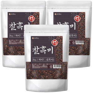 국산 찰흑미 2kg, 3개