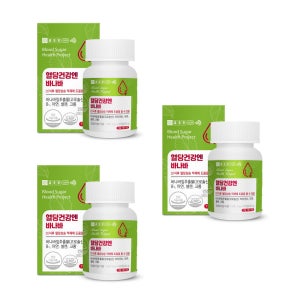 혈당건강엔 바나바 500mg 90정, 3개