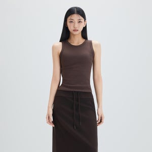 [미쏘] 코튼 골지 슬리브리스_MIWHNG330A