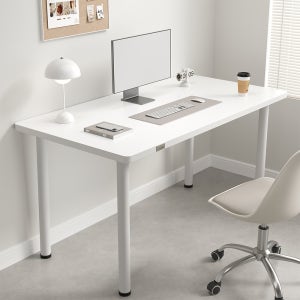 리보아 1인용 사무용 컴퓨터 책상 다용도 테이블 1200x600mm, 화이트