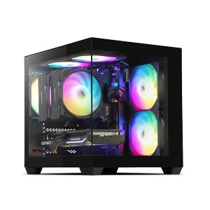 DARKFLASH DCM30 RGB 강화유리 블랙 (미니타워)