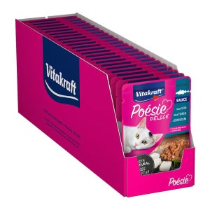 비타크래프트 포에시 델리스 델리소스 파우치 고양이 습식사료 대구, 85g, 23개