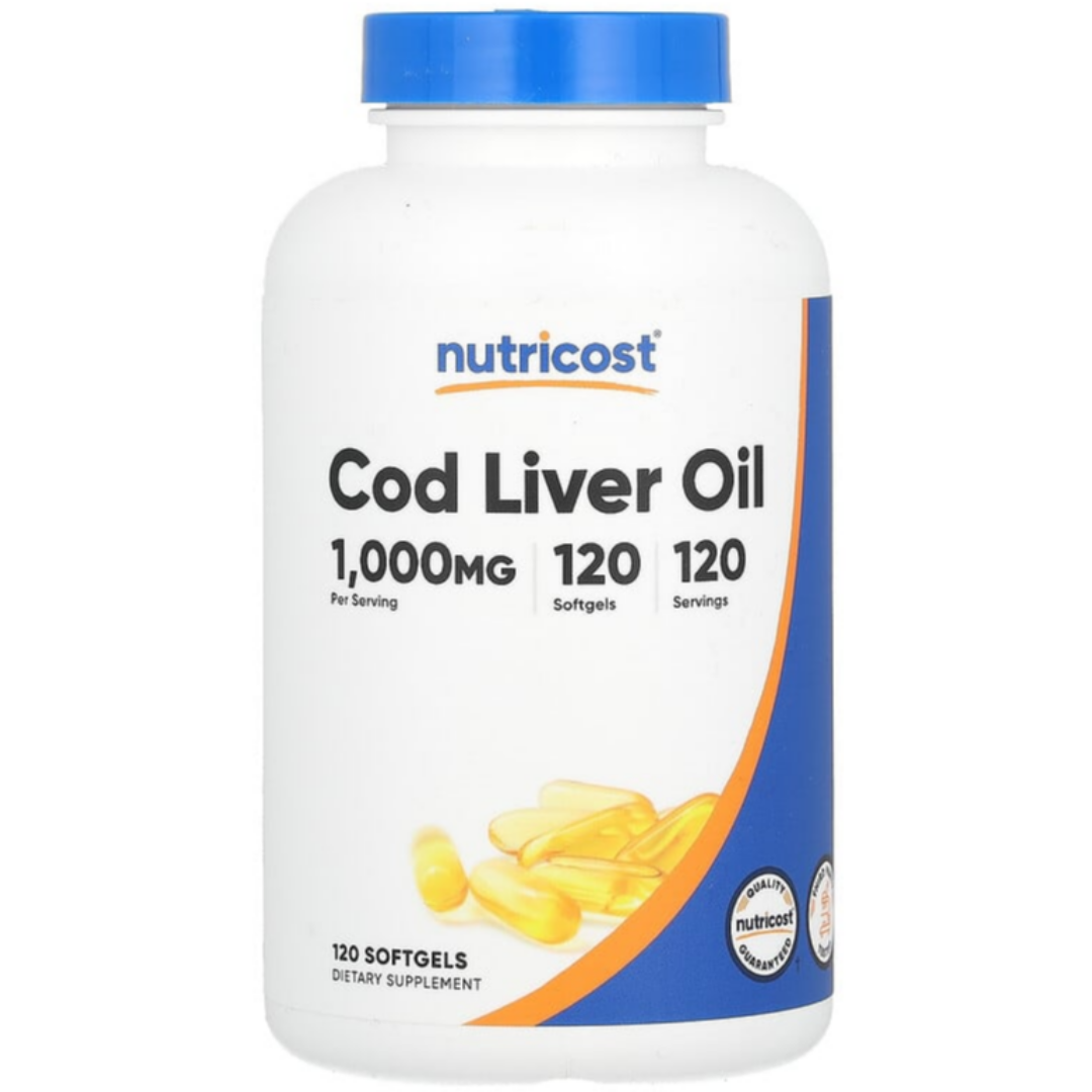 뉴트리코스트 <b>코드리버오일</b> 오메가3 Cod Liver Oil 1000mg 120정