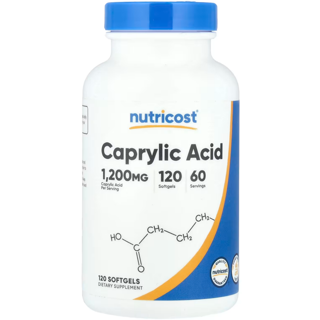 뉴트리코스트 <b>카프릴산</b> Caprylic Acid 600mg 소프트젤 120정