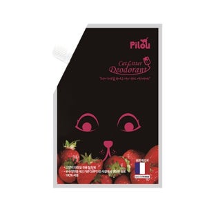 필루 데오드란트 고양이 모래 탈취제 딸기향 300g
