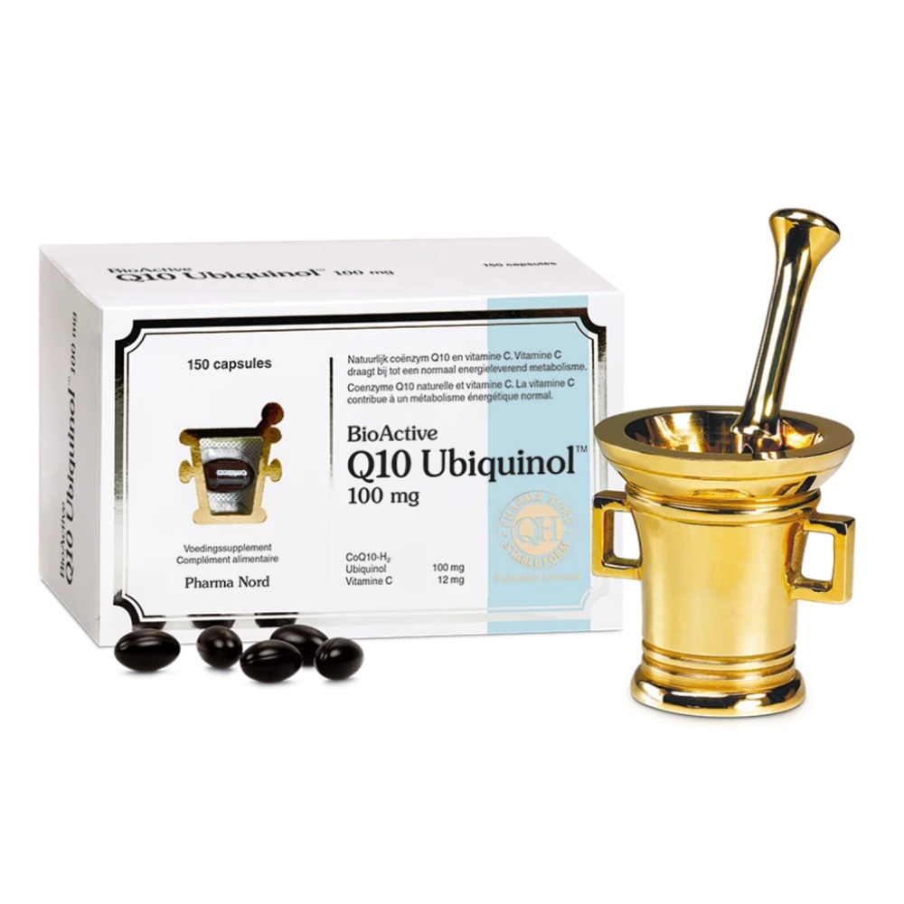 파마노드 <b>바이오액티브 Q</b>10 <b>유비퀴놀 100mg</b> 150캡슐 Pharma Nord