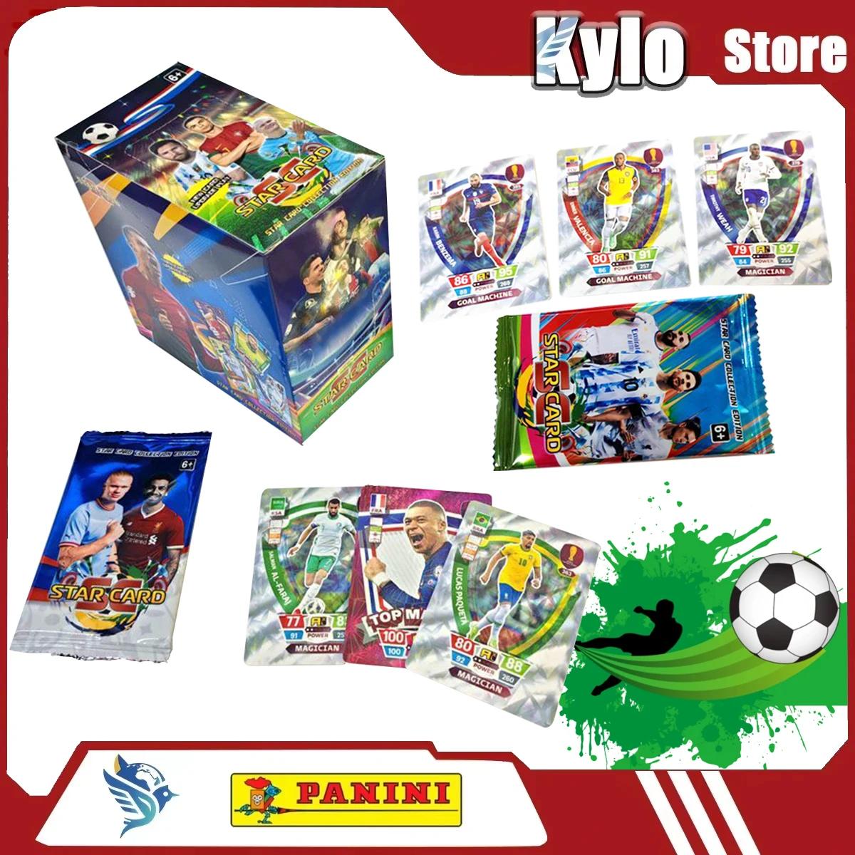 박스 장 카드 음바페 메시 축구 스타 컬렉션 유럽 팬 생일 선물 스포츠 트레이딩 1. 1 packs 3 Cards