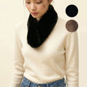 [국내백화점] 닥스 여성 목도리 렉스퍼 토끼털 머플러 선물