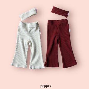 페퍼 26봄 바닐라 부츠컷 팬츠 바지 유아 아동 XS-XL (아이보리, 브릭)