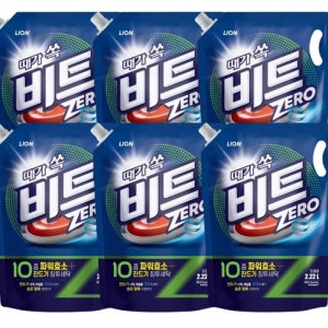 비트액체세제 때가쏙비트 세탁세제 일반드럼겸용 2.22L 6개