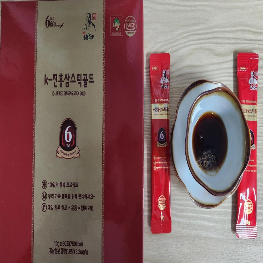인산죽염 6년근 홍삼 산양삼 K-진홍삼 <b>스틱</b> <b>골드</b> <b>홍삼정</b> 진액 액기스 100포