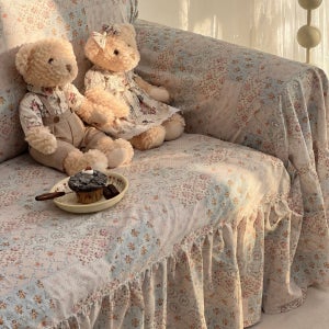 빈티지 플라워 패치워크 순면 3 4인용 쇼파커버 천커버 소파덮개 천갈이 리폼