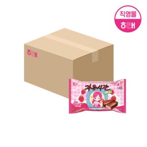 [대용량] 해태 미니 자유시간 밀크엔조이 딸기 (405g X 6개)