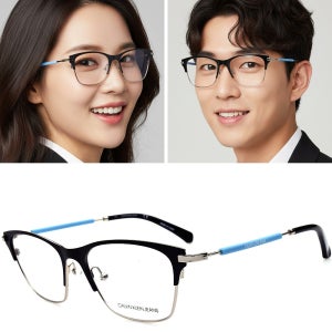 캘빈클라인 안경테 CKJ18105 001 금속테 무광 블랙 패션
