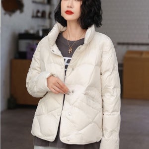 여성 오리털 덕다운 경량 패딩