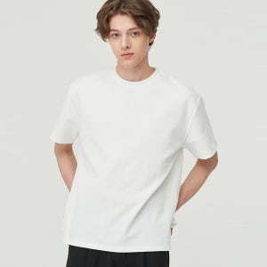 [어썸스튜디오] 남여공용 더블 퓨어 반팔 티셔츠 ASATSS003