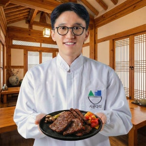 수제 구운 떡갈비 아기 한돈 무항생제 돼지고기 햄버거패티 90g, 1개