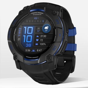 가민 인스팅트3 아몰레드 아웃도어 GPS스마트워치 슈퍼노바 블랙/블루볼트, 50mm