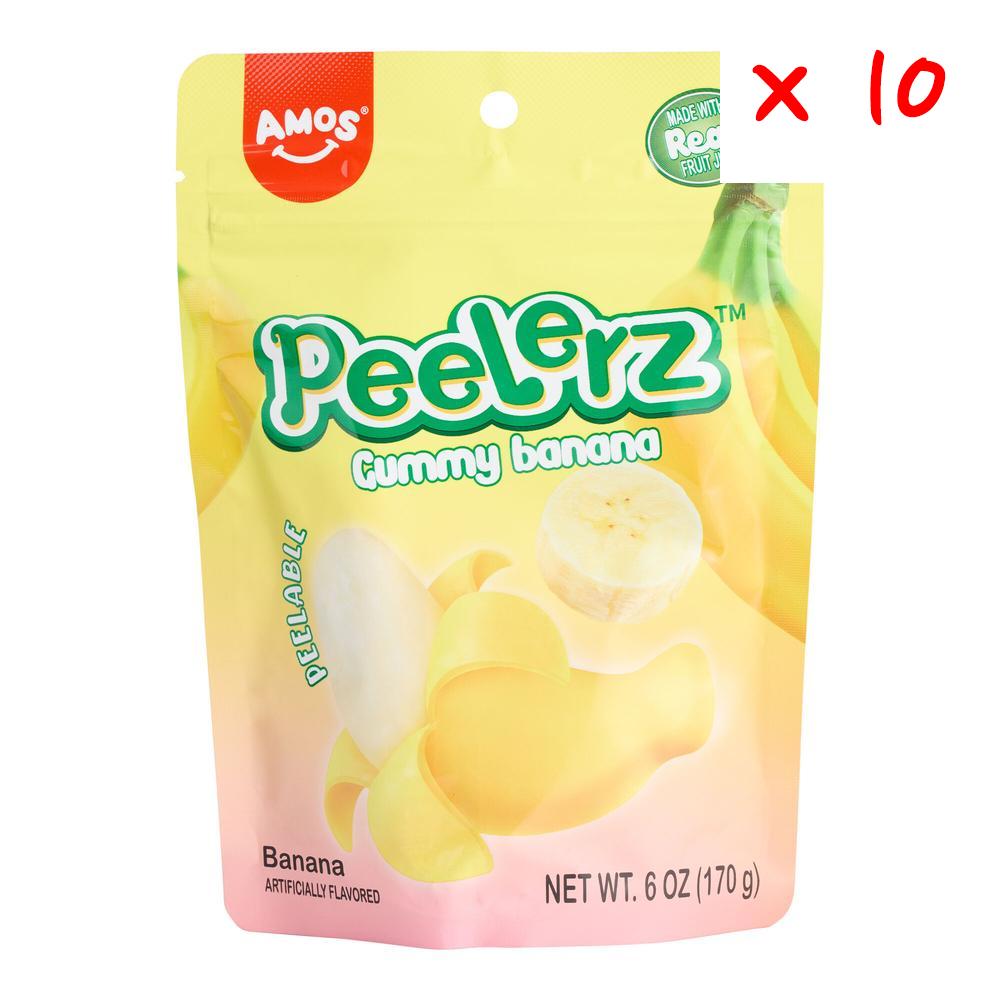 Amos 아모스 필러츠 바나나 <b>구미</b> 캔디 170g 10개