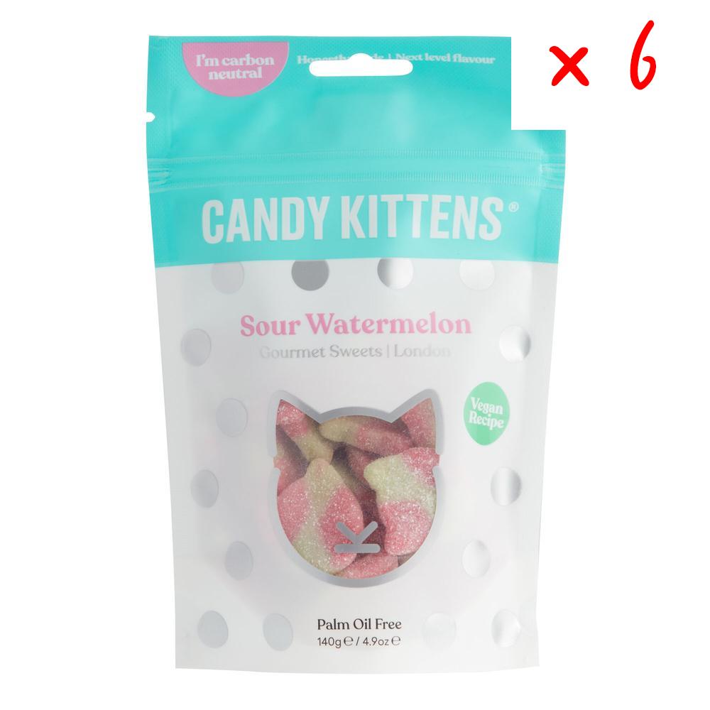 Candy Kittens 캔디키튼 사우어 워터멜론 <b>구미</b> 캔디 백 139g 6개