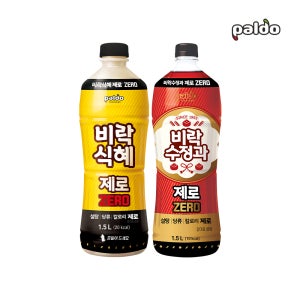 팔도 비락식혜제로 1.5L 2개 + 비락수정과 제로 1.5L 2개