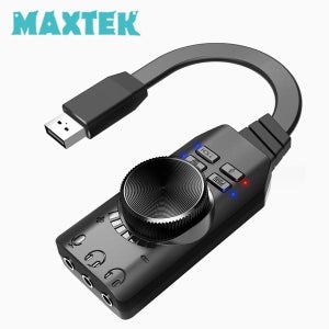 맥스텍 USB 외장 사운드카드 7.1 오디오 컨버터 리그오브레전드