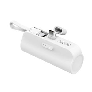컴우드 PD 20W 고속충전 5000mAh 듀얼 C타입 도킹형 보조배터리