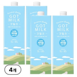 [믈레코비타] 갓밀크 저지방 1.5% 1000ml 4입