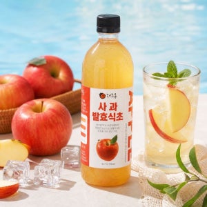 해초롱 천연발효사과식초 500ml 국산애사비 무첨가 초모함유 자연발효 혈당관리