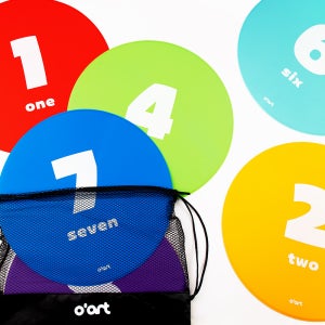 오아트 숫자 원마커 10개입 보관 파우치 포함 무지개 징검다리 KC 어린이 안전 확인