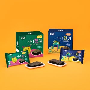 [4BOX 40개입] 푸드케어 쑥쑥 클레 아이 첫 김 무조미 조미