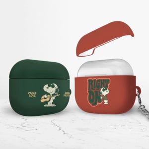 에어팟 프로3 케이스 스누피 뮤직 키링 열쇠고리 하드케이스
