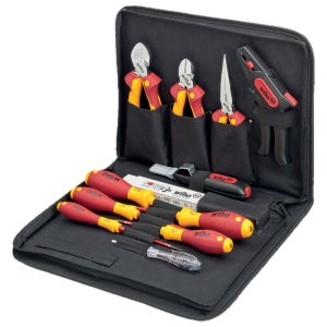 이하 절연공구세트 니퍼 롱노우즈 스트리퍼 드라이버 줄자 12pcs 9300-025