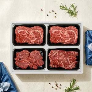 1++등급 투뿔한우선물세트 등심 안심 채끝 갈비살 불고기 국거리 산적