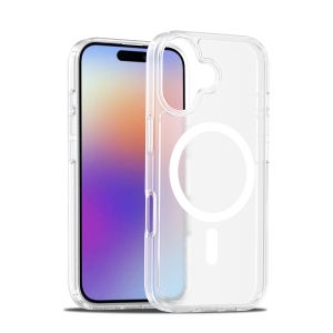 코즈 에어로 맥세이프 케이스 N52강력자석 투명, 아이폰16e