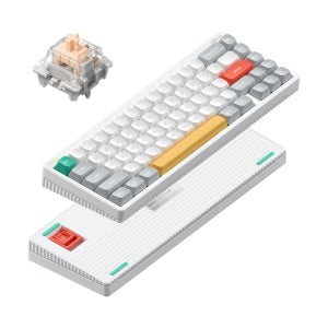 NUPHY Halo65 V2 IO 기계식키보드 한영 각인 아이오닉 화이트, 맥스 저소음 블러시축