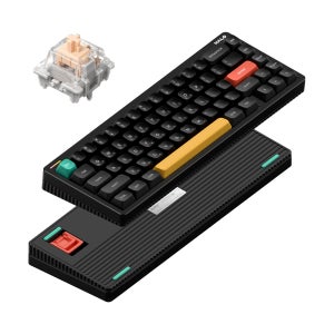 NUPHY Halo65 V2 IO 기계식키보드 한영 각인 옵시디언 블랙, 맥스 저소음 블러시축